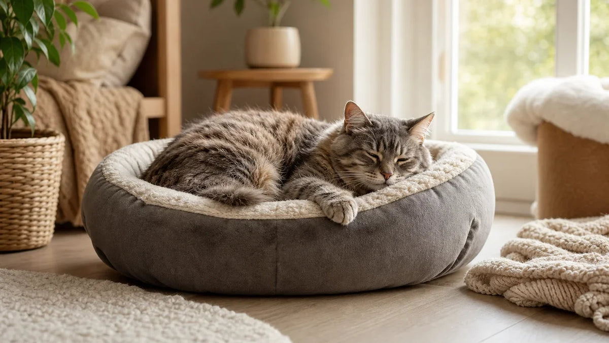 Coussin pour chat âgé : confort et soutien articulaire