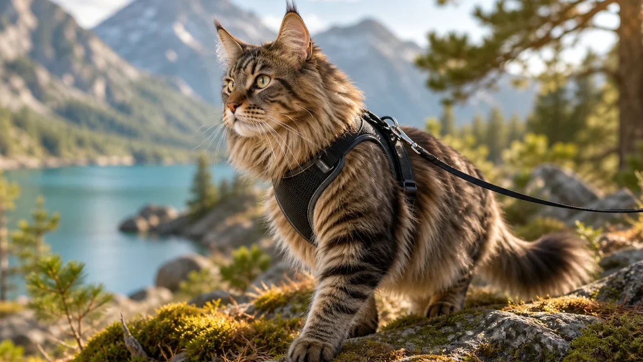 Harnais chat Maine Coon : nos conseils pour les grands félins