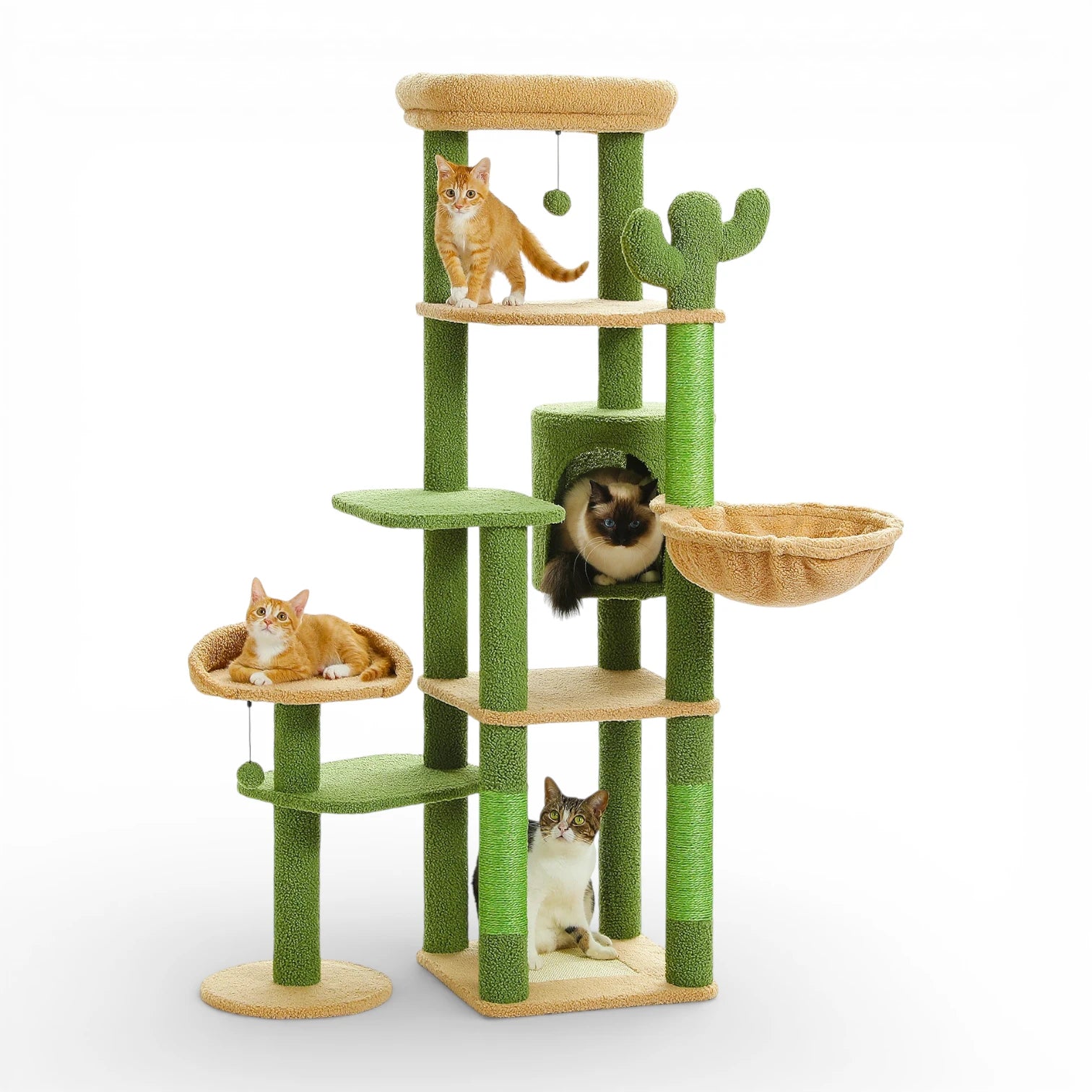 Arbre a chat avec hamac - Griffoir sisal hamac et condo inclus