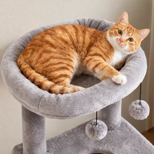 Arbre a chat avec hamac - Griffoir sisal hamac et condo inclus