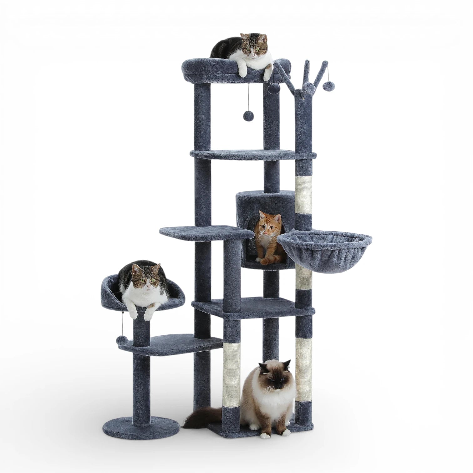 Arbre a chat avec hamac - Griffoir sisal hamac et condo inclus