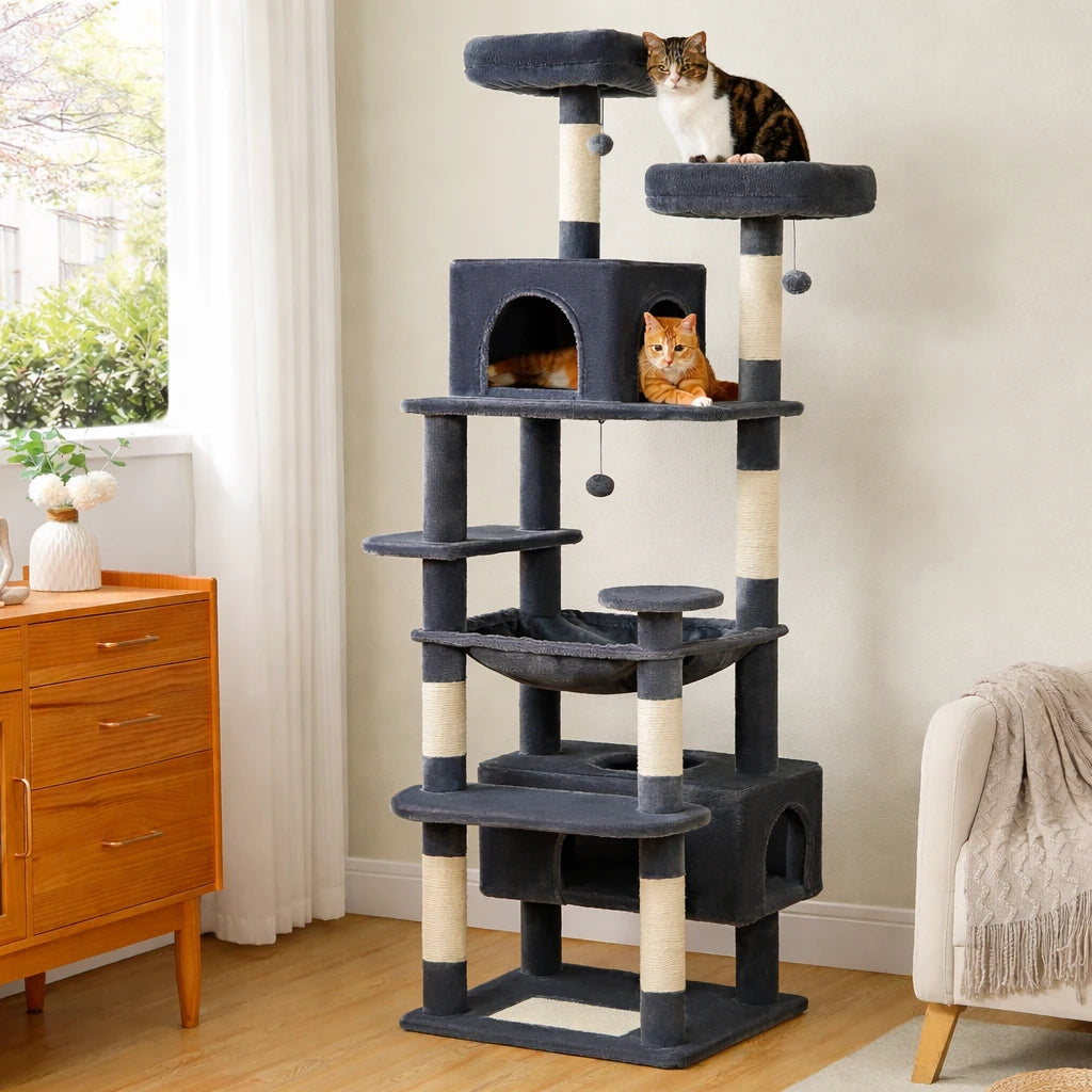 Arbre a chat grand plateau - Sisal, Hamac et Condo Spacieux