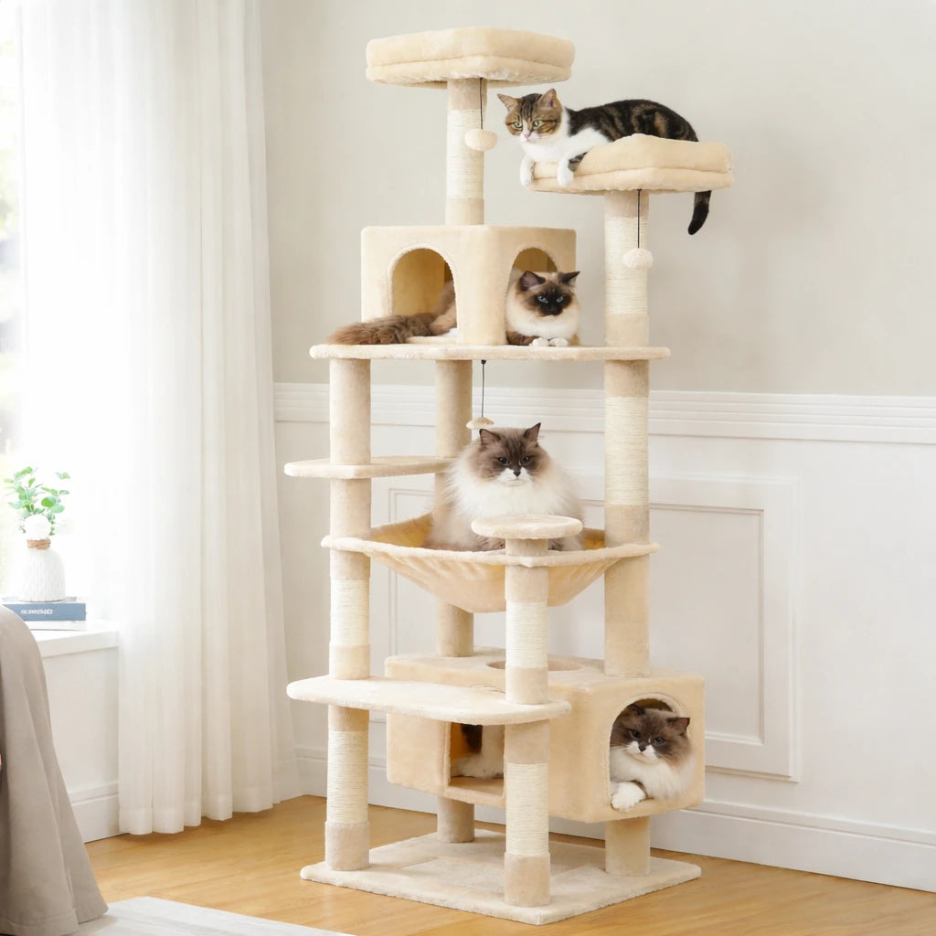Arbre a chat grand plateau - Sisal, Hamac et Condo Spacieux