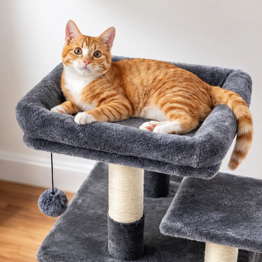 Arbre a chat grand plateau - Sisal, Hamac et Condo Spacieux