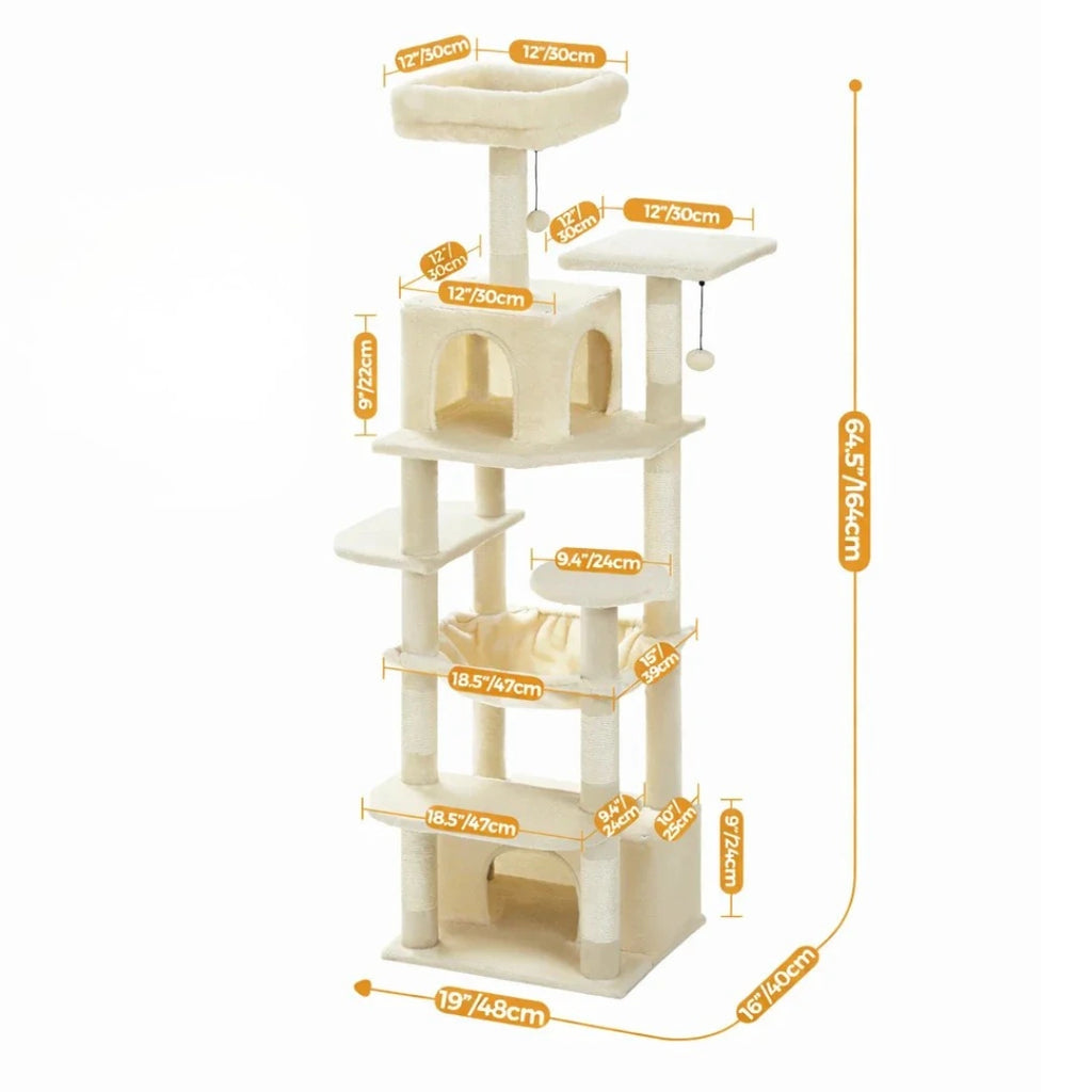 Arbre a chat grand plateau - Sisal, Hamac et Condo Spacieux