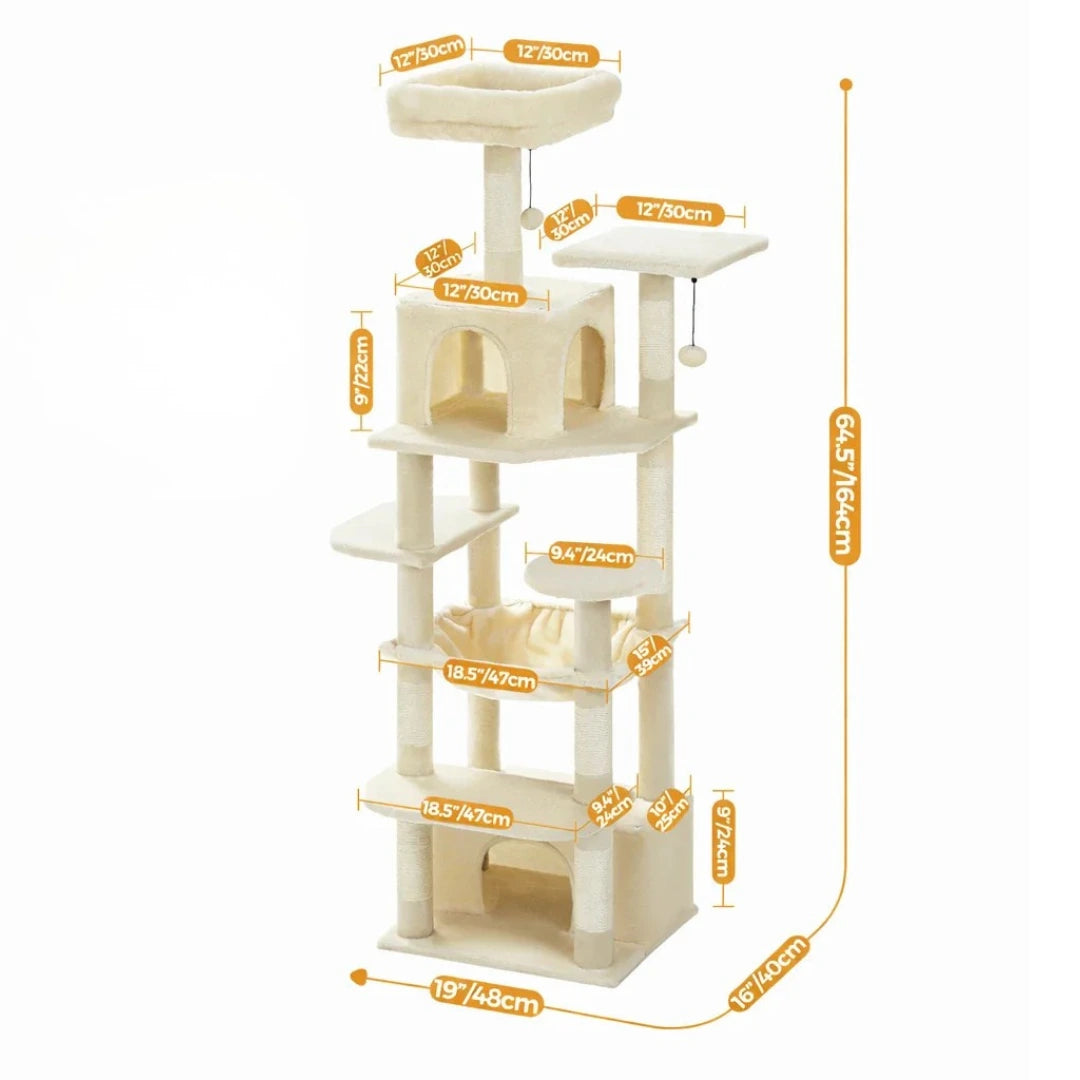 Arbre a chat grand plateau - Sisal, Hamac et Condo Spacieux