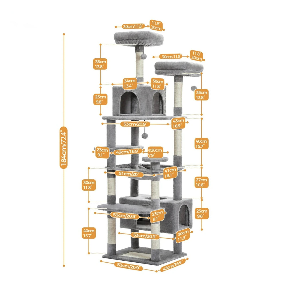 Arbre a chat grand plateau - Sisal, Hamac et Condo Spacieux