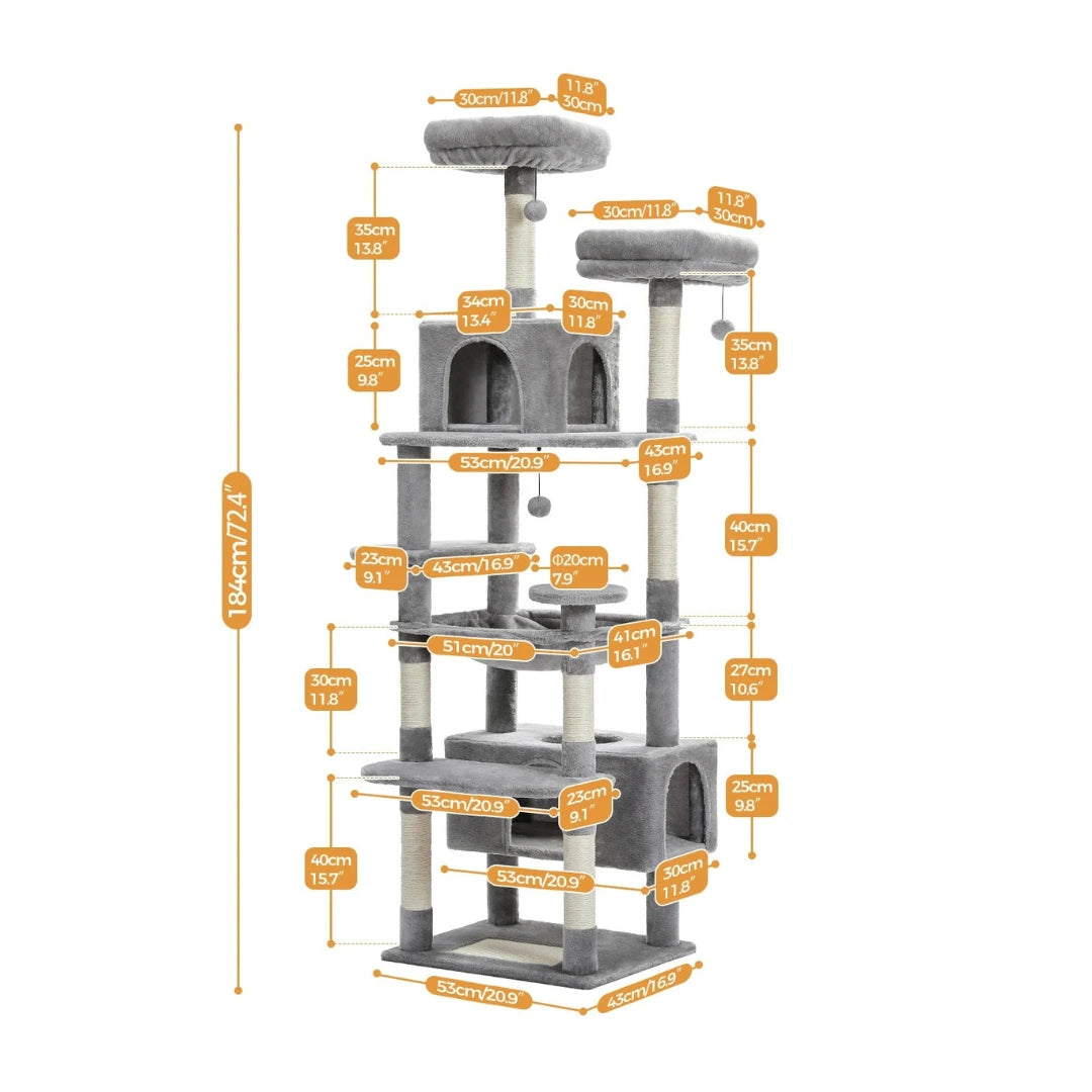 Arbre a chat grand plateau - Sisal, Hamac et Condo Spacieux