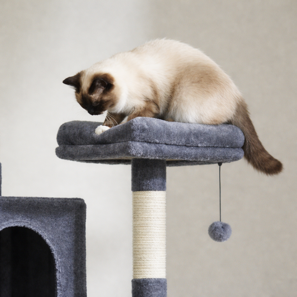 Arbre à Chat Moderne 7 Niveaux - Multi-Chats Stable