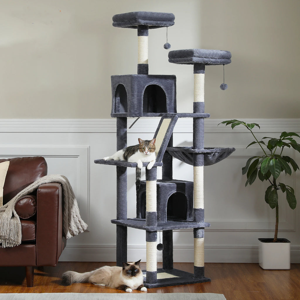 Arbre à Chat Moderne 7 Niveaux - Multi-Chats Stable