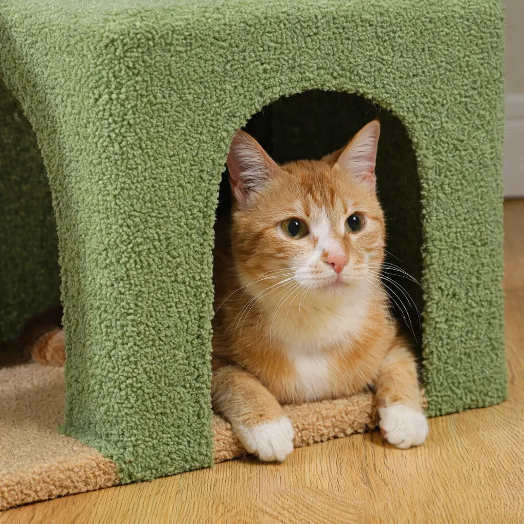 Arbre à chat petit espace - Hamac, condo et griffoir inclus
