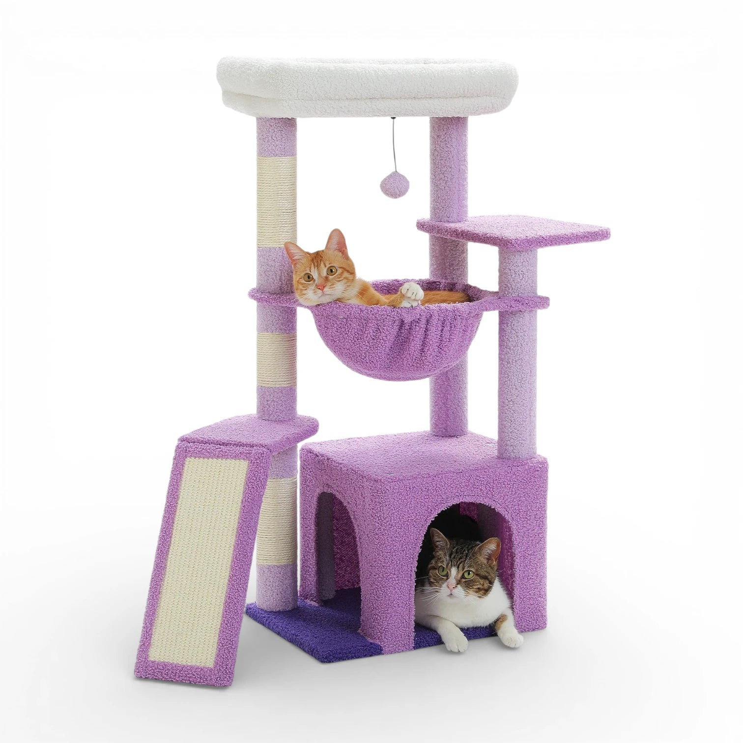 Arbre à chat petit espace - Hamac, condo et griffoir inclus