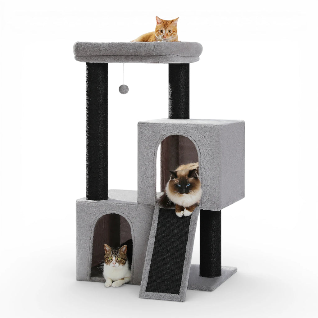 Arbre a chat petit modèle - Double grotte et sisal intégral