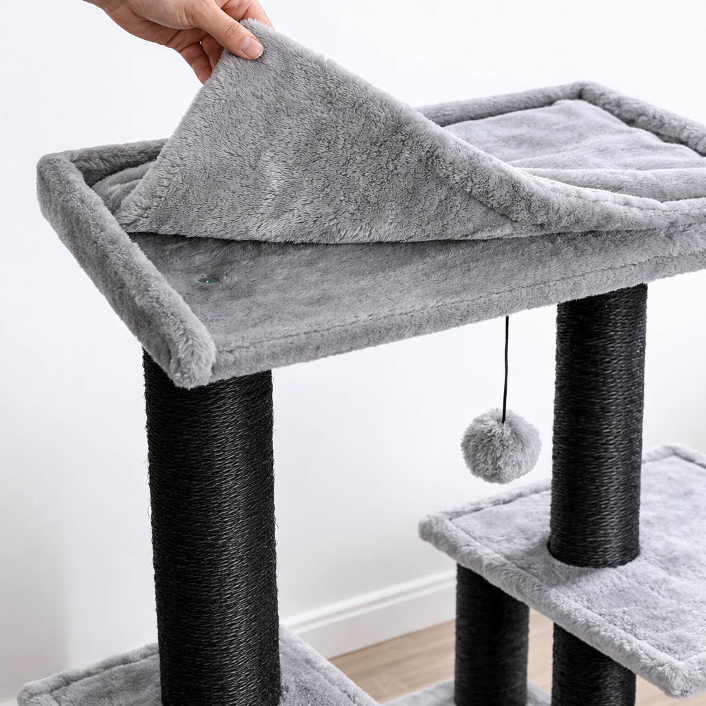 Arbre à Chat XXL 7 Niveaux - 11 Griffoirs Sisal et Hamacs