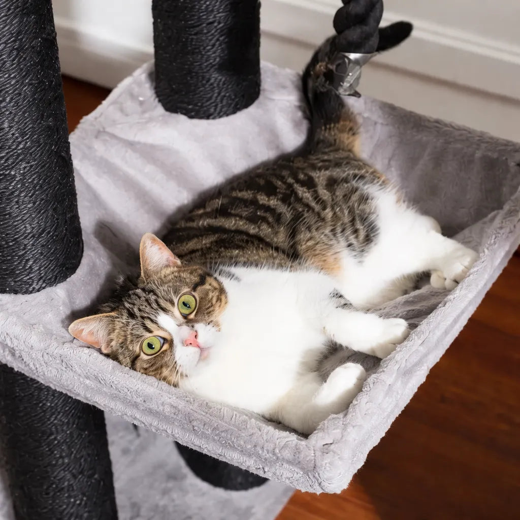 Arbre à Chat XXL 7 Niveaux - 11 Griffoirs Sisal et Hamacs