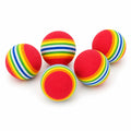 Balle pour chat arc-en-ciel - Lot de 10 balles interactives