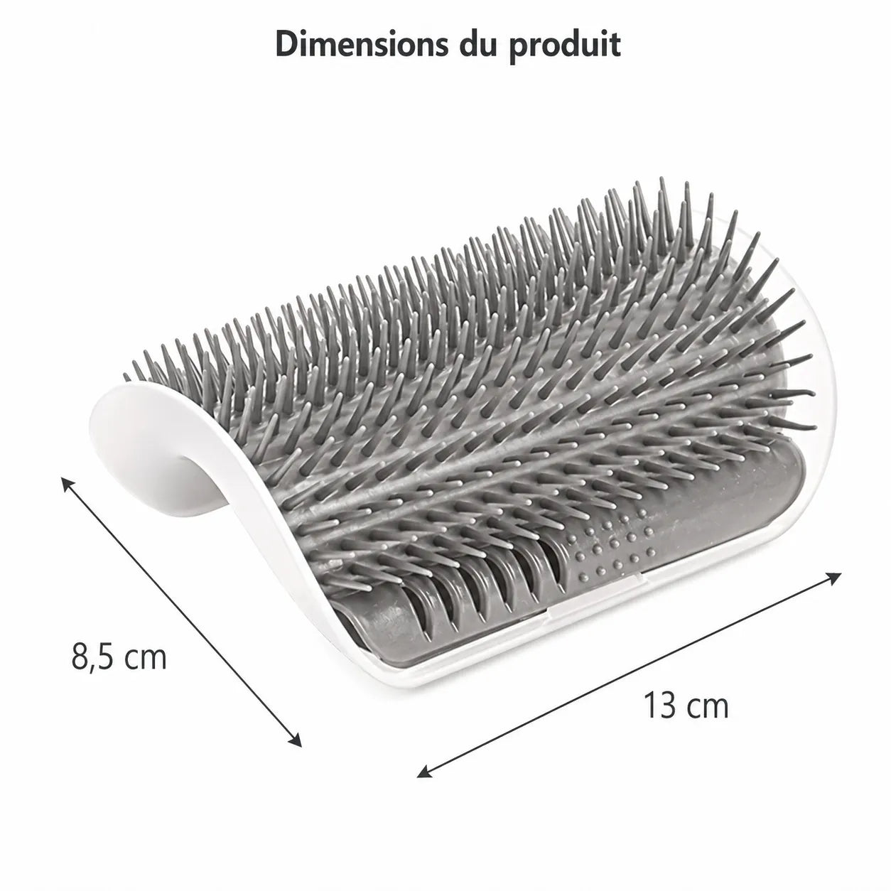 Brosse chat murale - Grattoir massage fixation angle mur