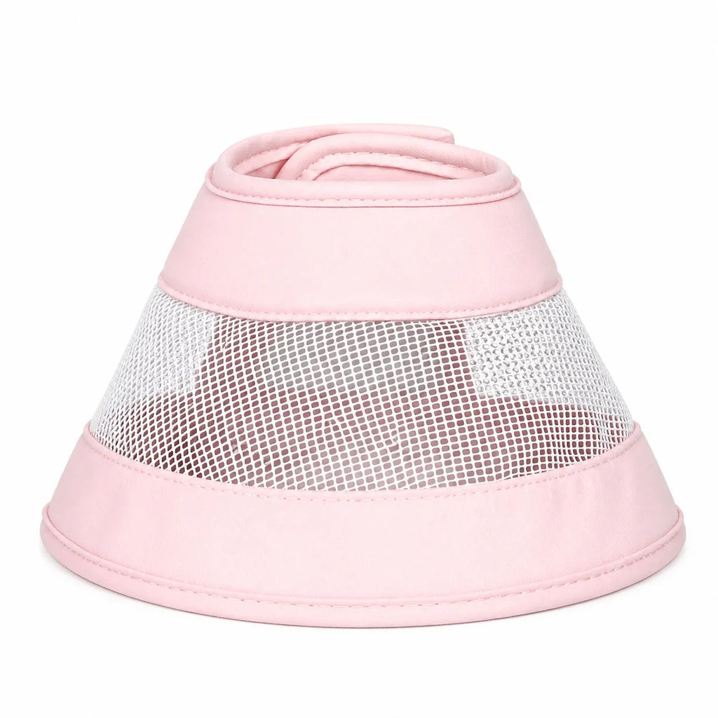 Collerette chat respirante - Cône médical doux en coton mesh