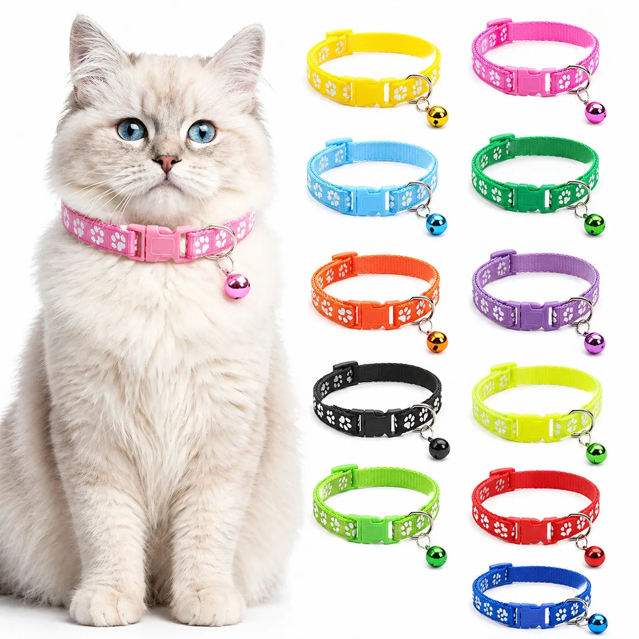 Collier chat à cloche - Réglable doux et plusieurs coloris