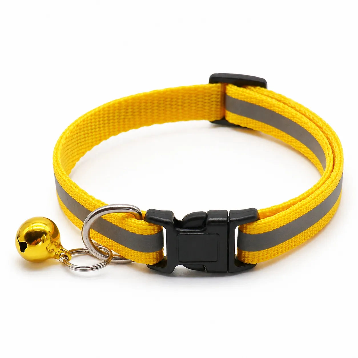Collier chat réfléchissant à clochette - Lot de 2 coloris
