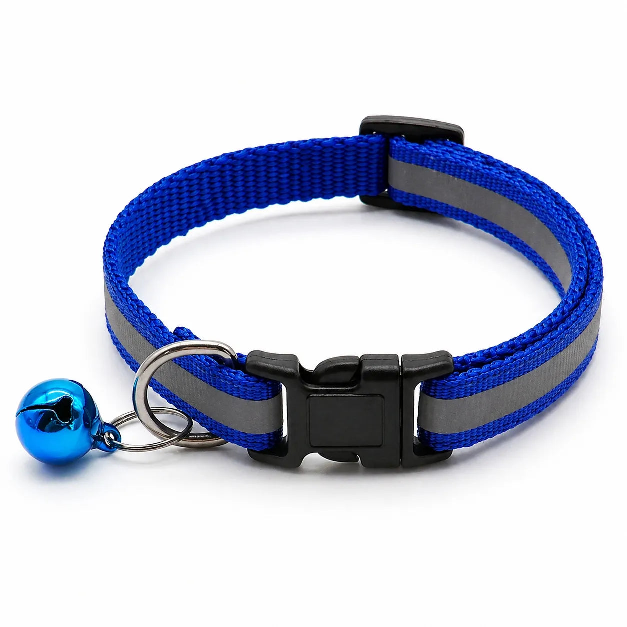 Collier chat réfléchissant à clochette - Lot de 2 coloris