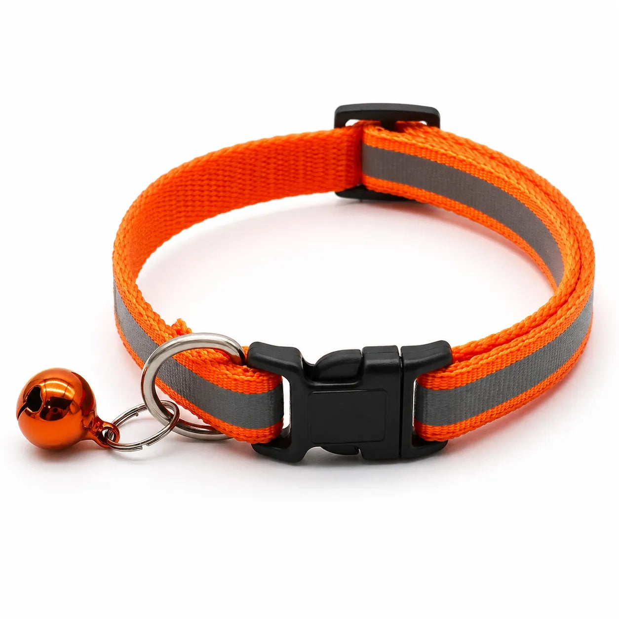 Collier chat réfléchissant à clochette - Lot de 2 coloris