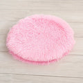 Coussin rond chat en peluche - Nid douillet pour félin