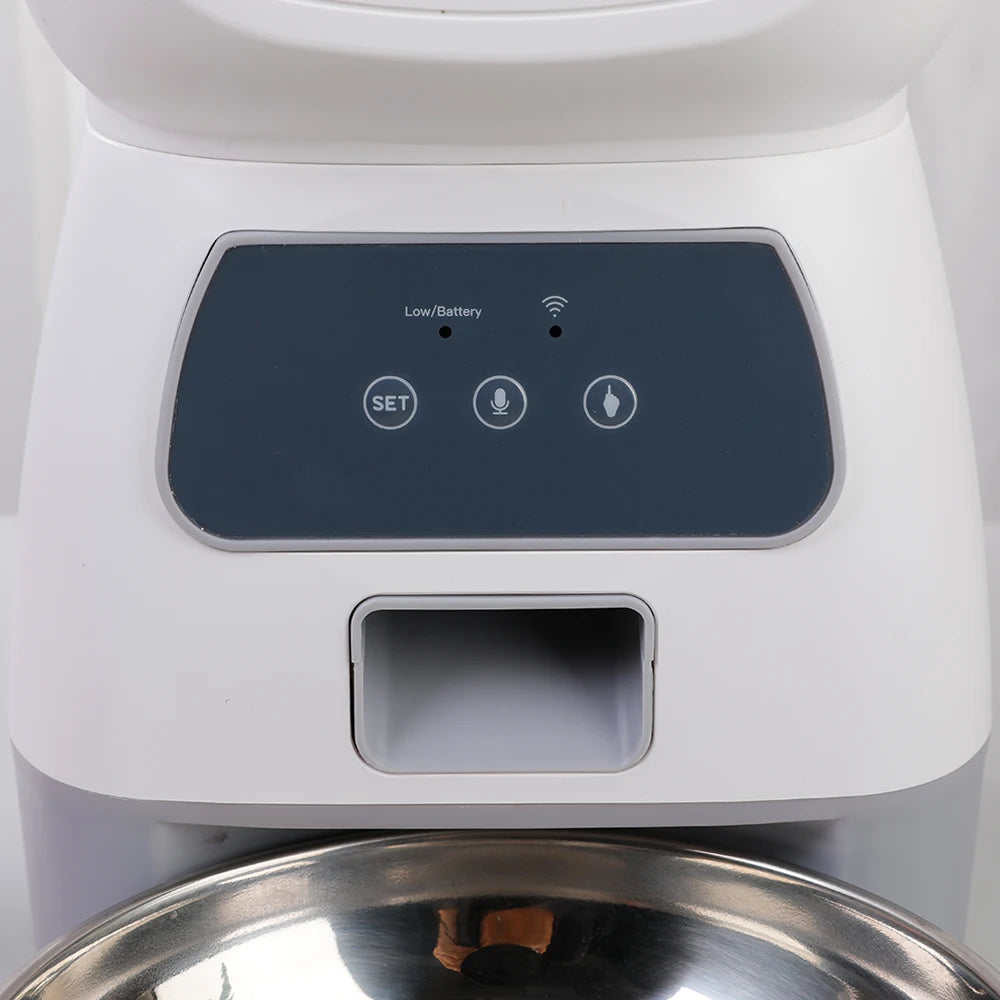 Distributeur croquette chat WiFi 3,5L - Message vocal inclus