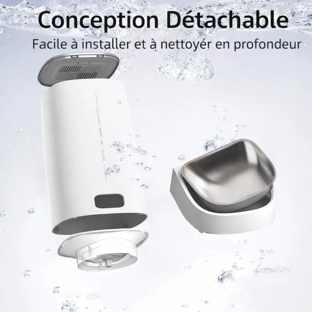 Distributeur eau et croquette chat WiFi 4L - Automatique