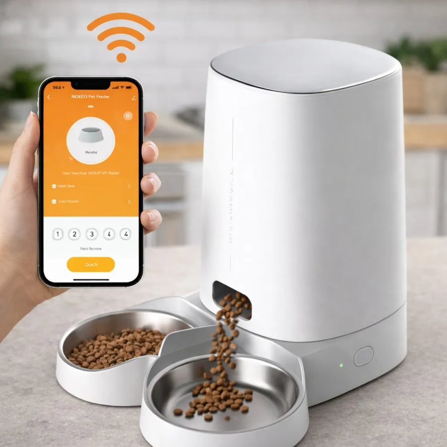 Distributeur eau et croquette chat WiFi 4L - Automatique