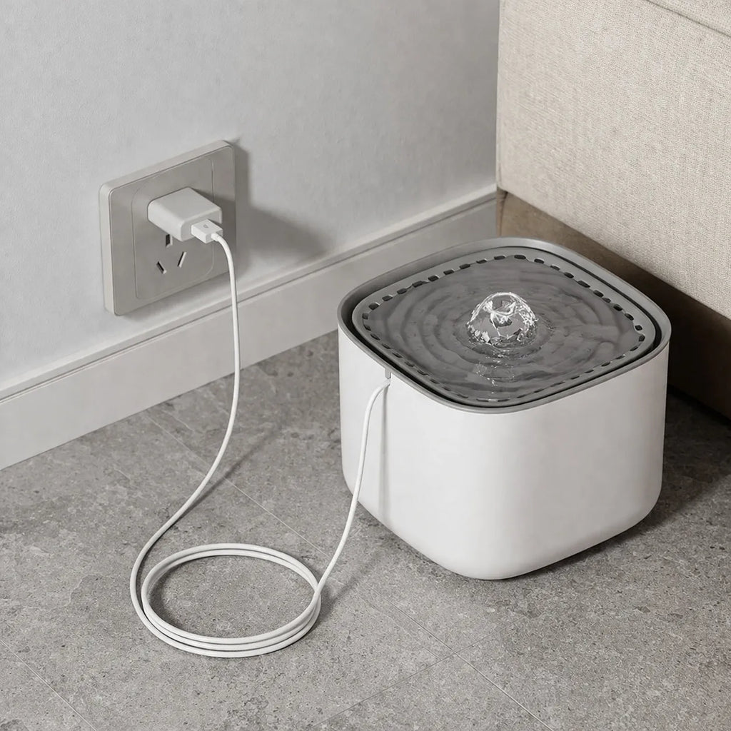 Fontaine à eau chat 3 L silencieuse - Abreuvoir filtrant USB
