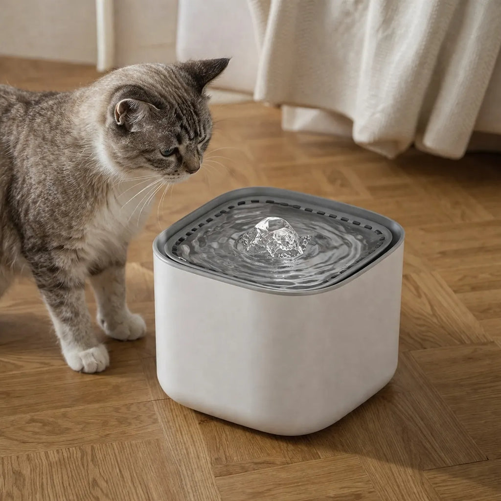 Fontaine à eau chat 3 L silencieuse - Abreuvoir filtrant USB