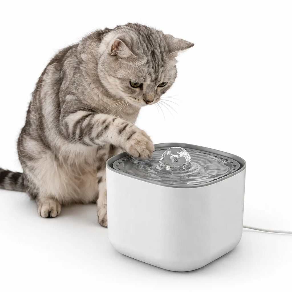 Fontaine à eau chat 3 L silencieuse - Abreuvoir filtrant USB