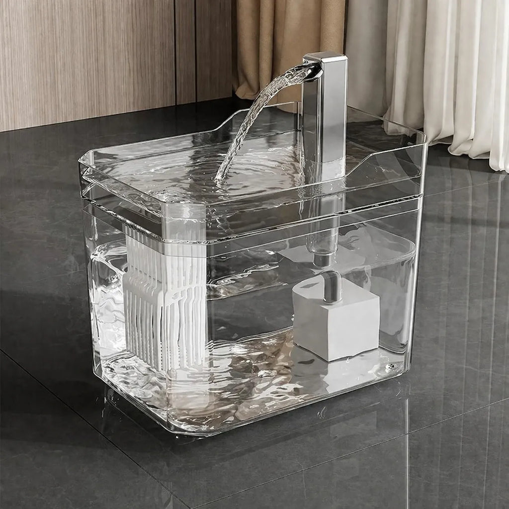 Fontaine filtrante pour chat - Distributeur eau silencieux 1,5L