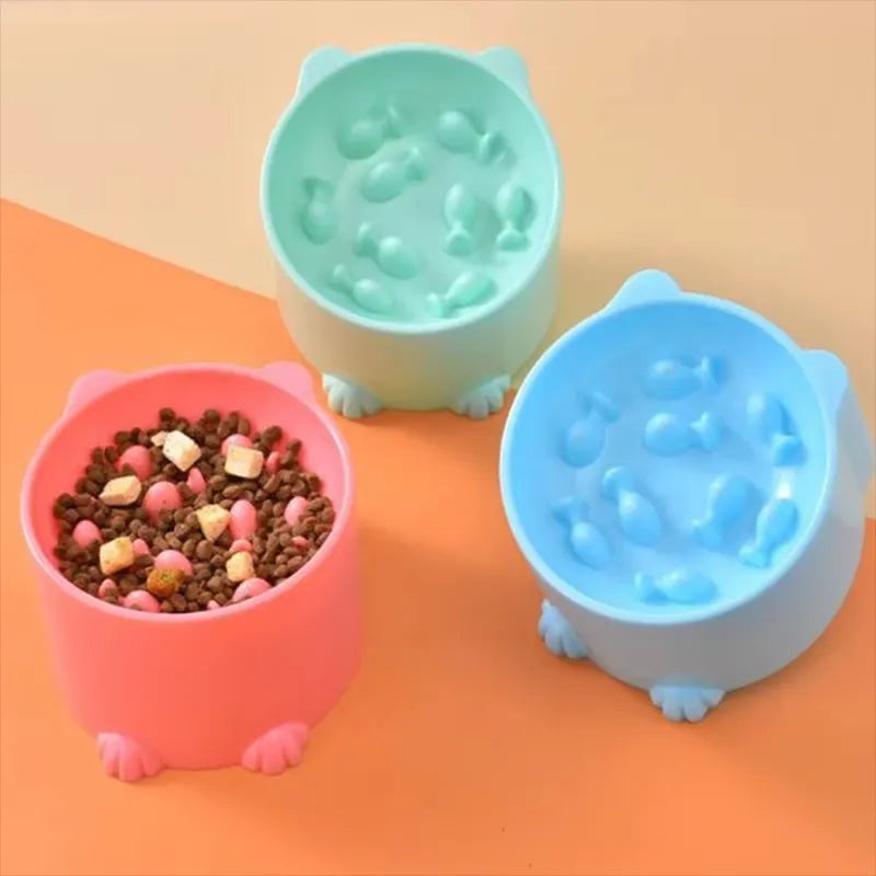 Gamelle anti glouton chat - Bol lent pour repas apaisés