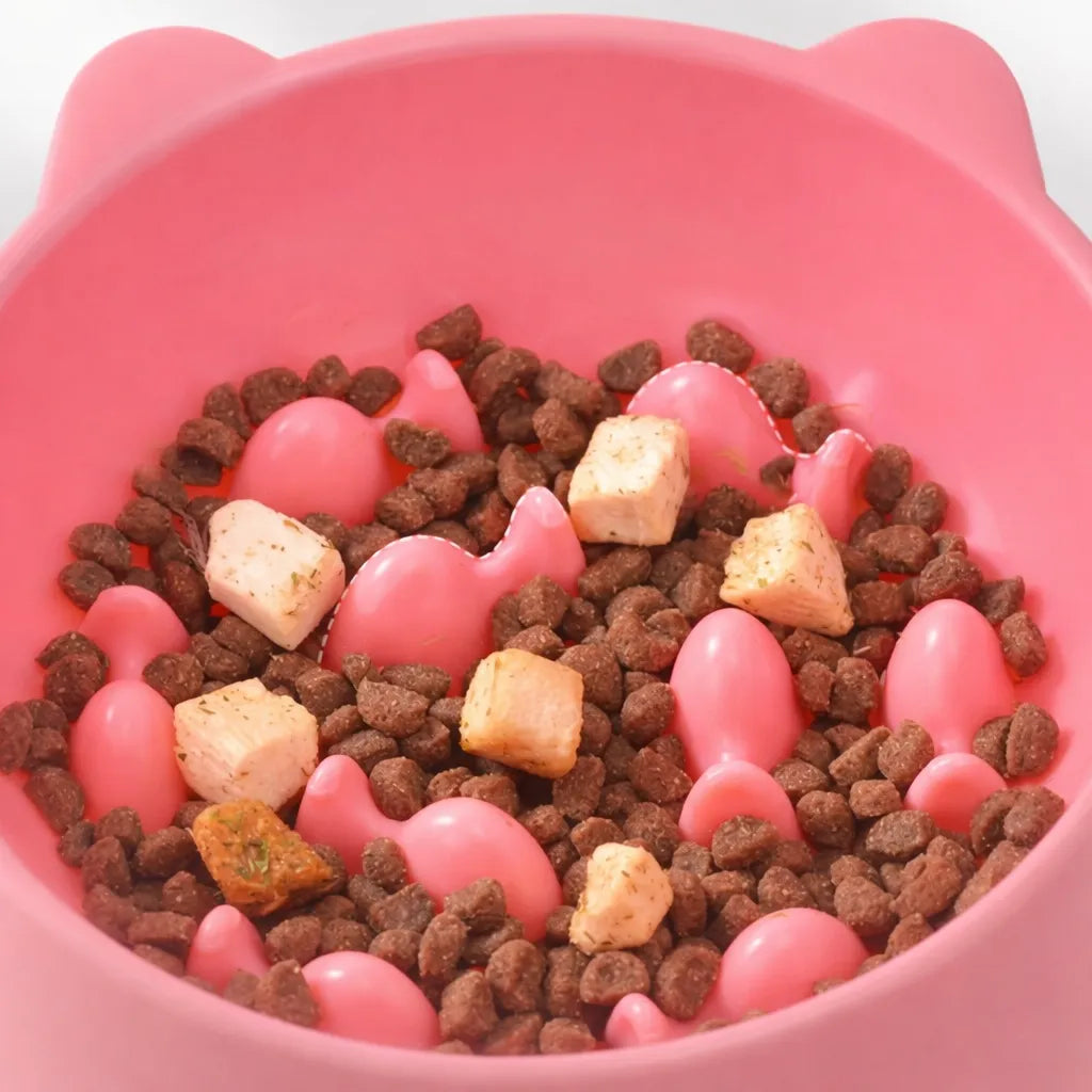 Gamelle anti glouton chat - Bol lent pour repas apaisés