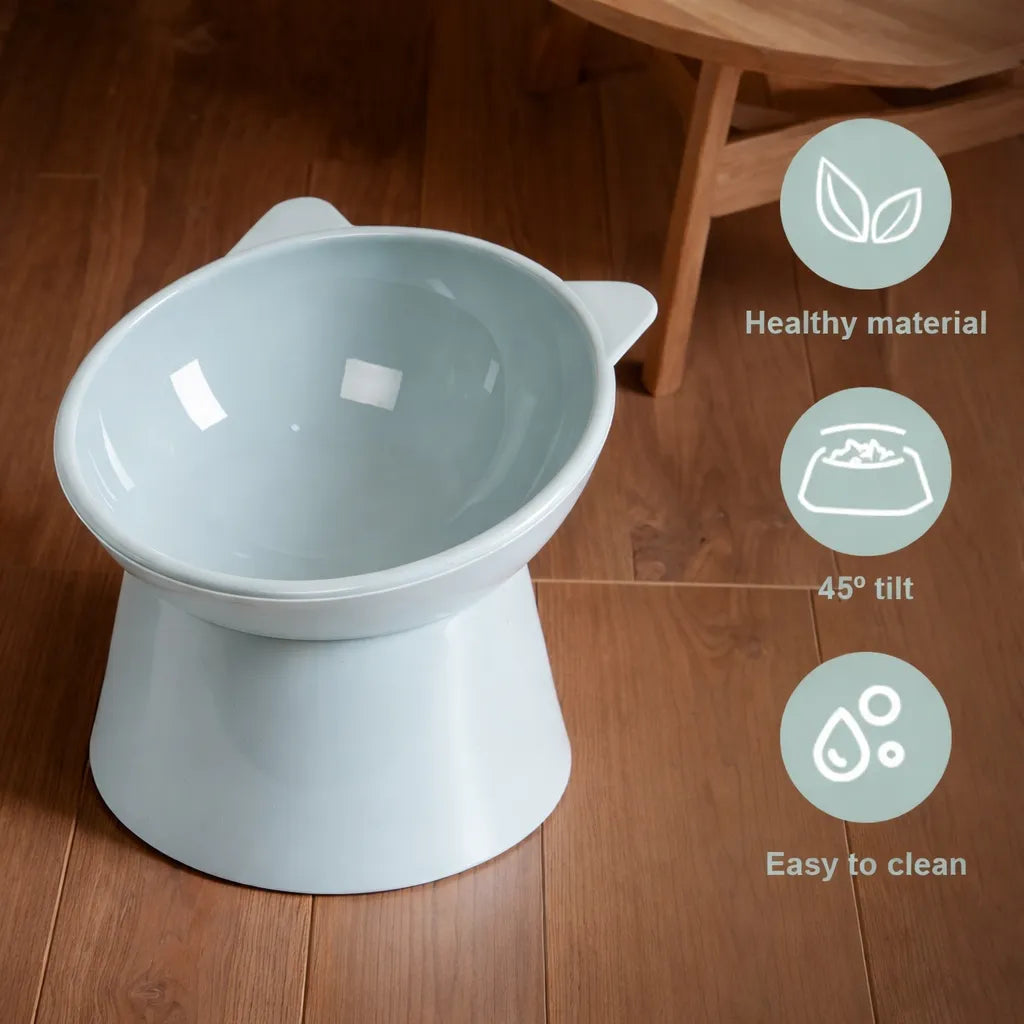 Gamelle chat surélevée - Bol ergonomique anti-vomissements