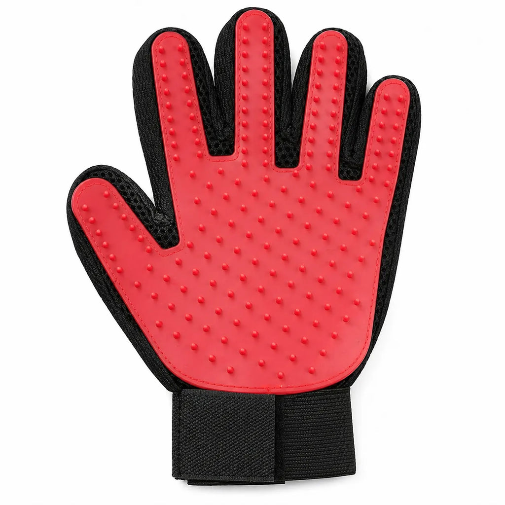 Gant brosse chat silicone - Toilettage massage anti-poils