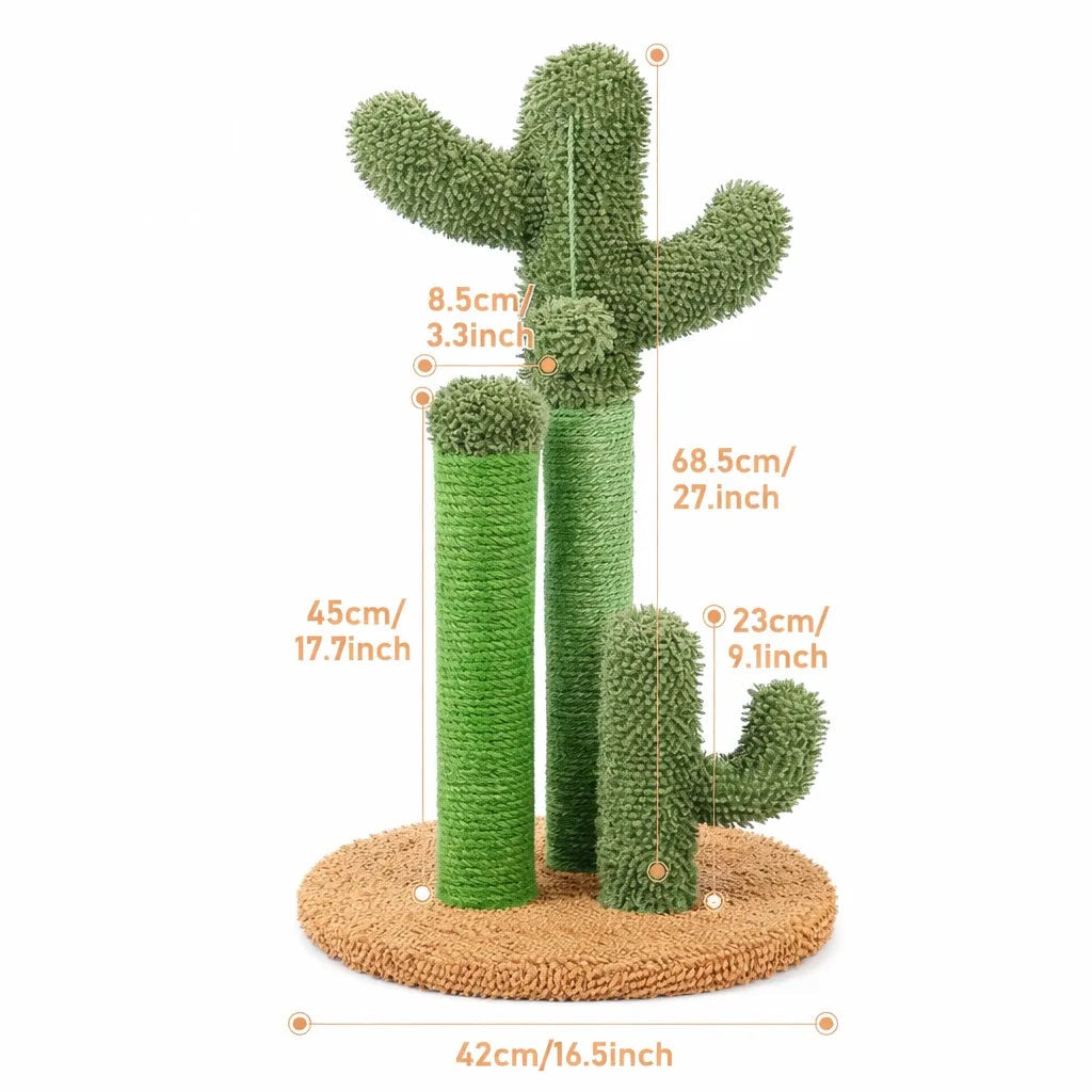 Griffoir cactus - poteau sisal design et résistant