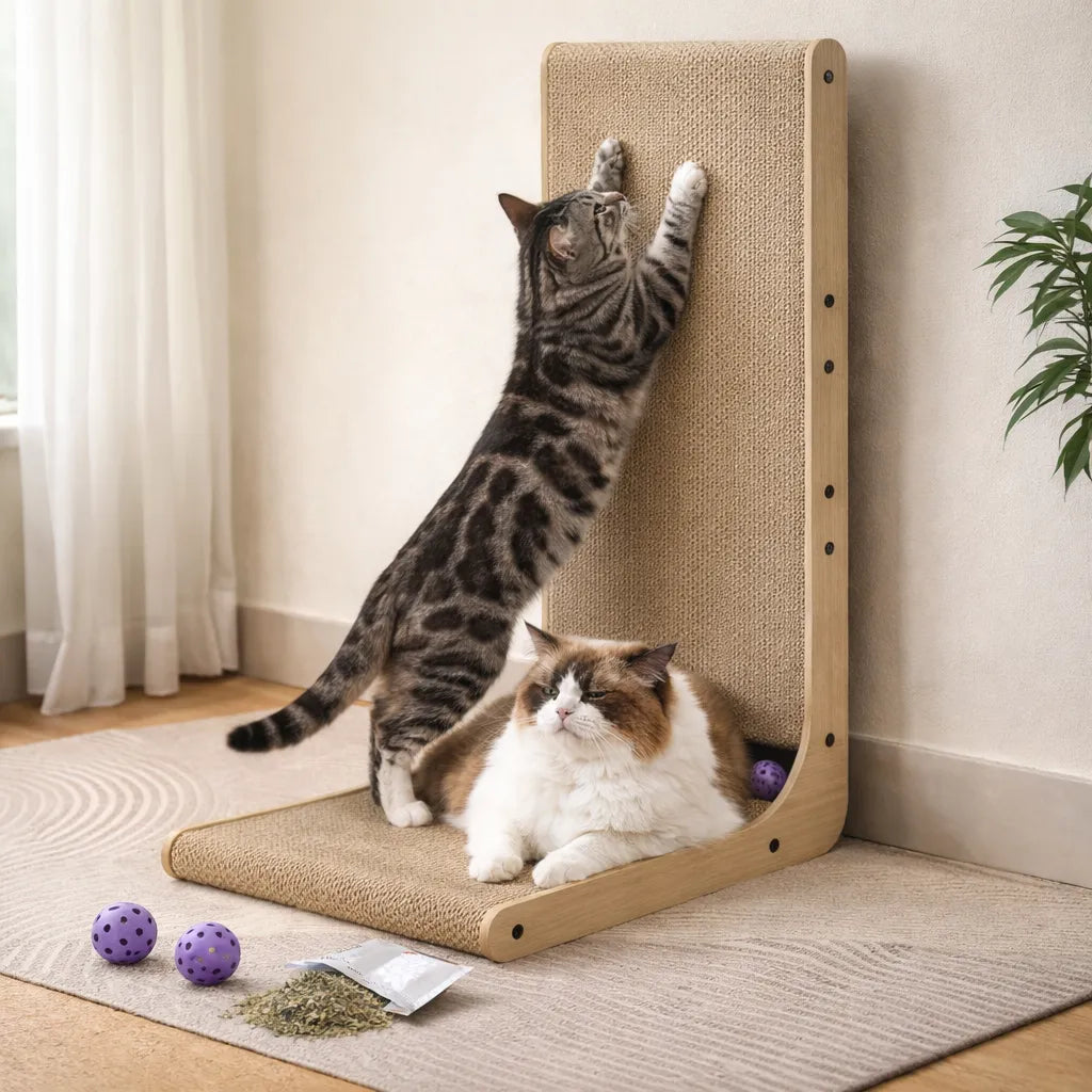 Griffoir d'angle pour chat - Durable et confortable