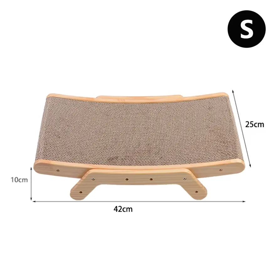 Griffoir vertical chat - Grattoir bois et carton modulable