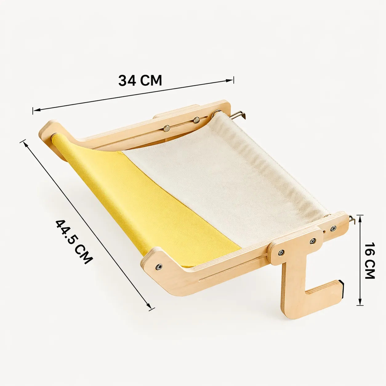 Hamac pour chat en bois - Nid suspendu confortable et durable