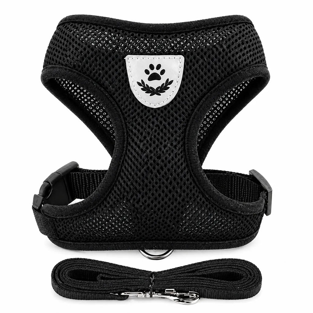 Harnais chat maille respirante réglable - Réfléchissant S à XL