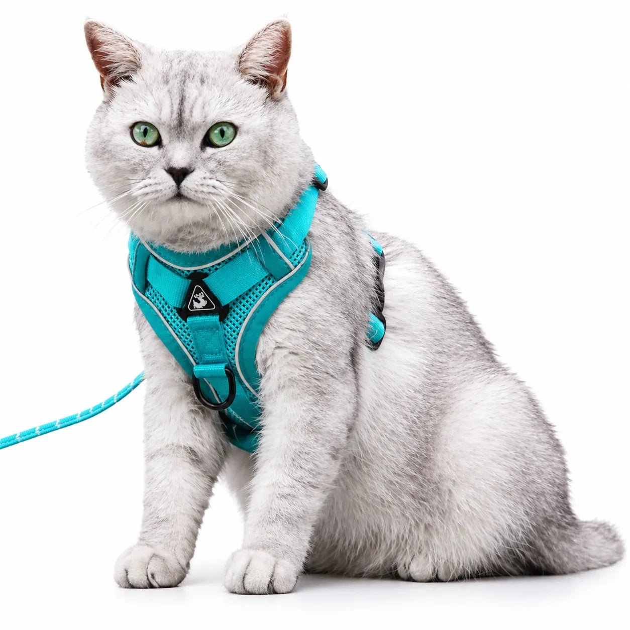Harnais chat maille respirante réglable - Réfléchissant S à XL