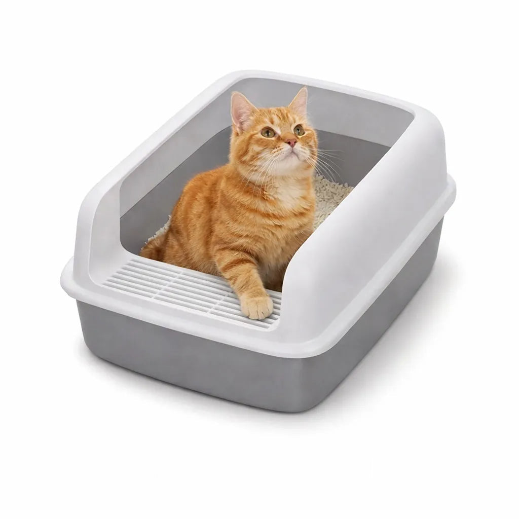 Litière anti projection - Anti-éclaboussures pour chat