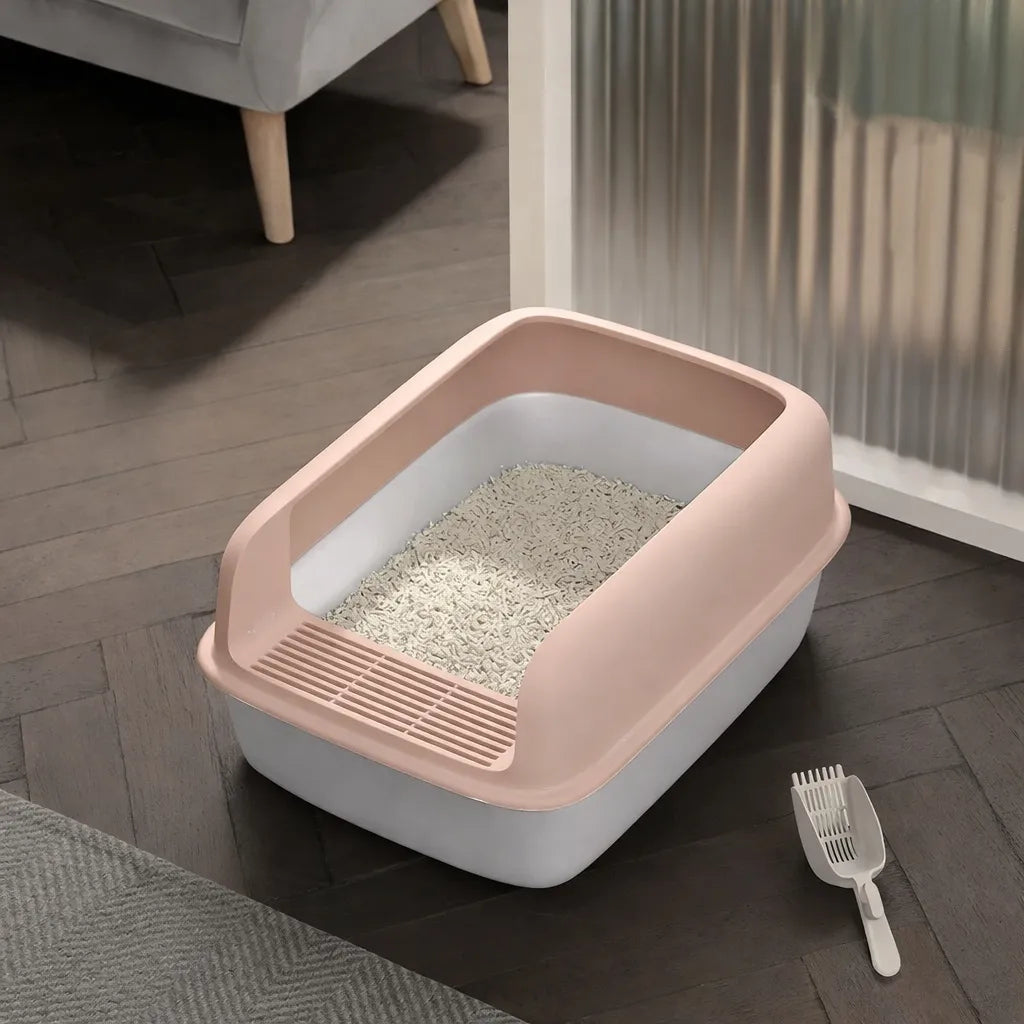 Litière anti projection - Anti-éclaboussures pour chat