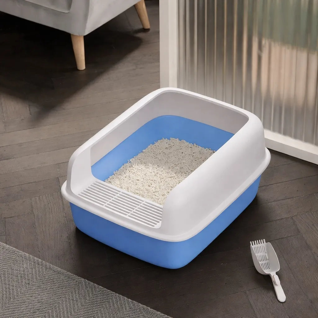 Litière anti projection - Anti-éclaboussures pour chat
