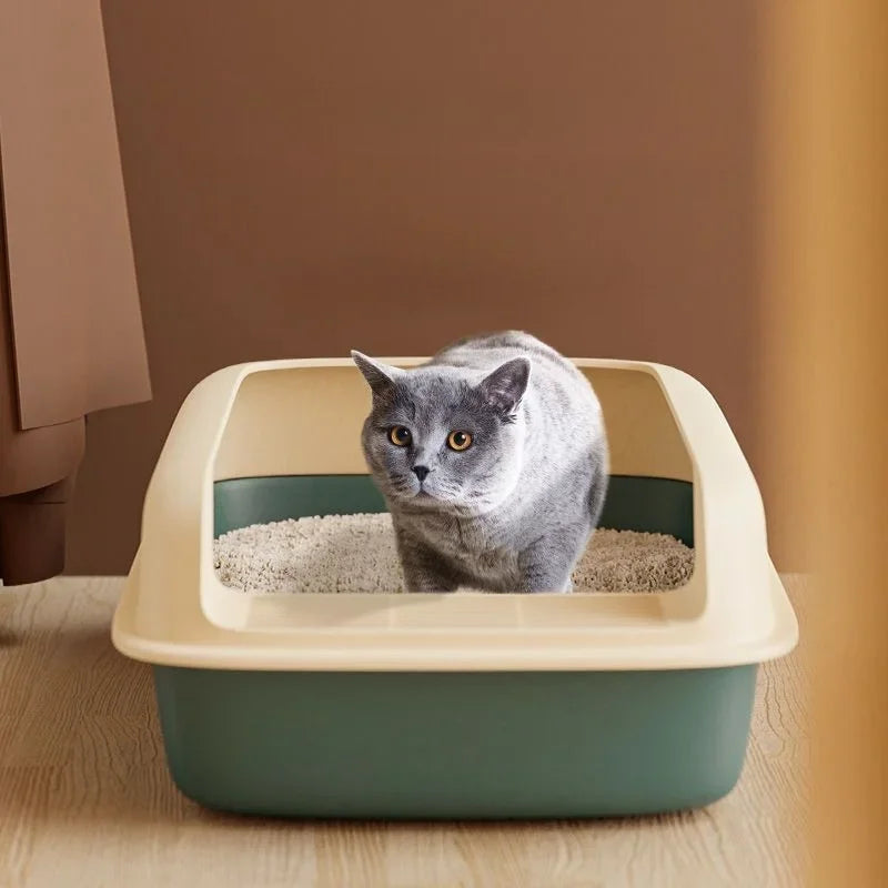 Litière anti projection - Anti-éclaboussures pour chat