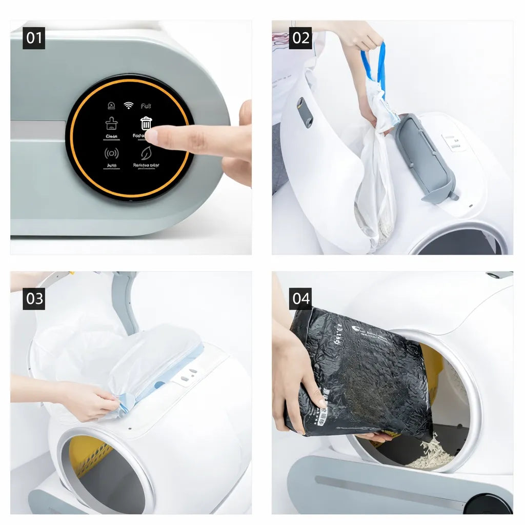 Litière auto nettoyante chat connecté - WiFi et hygiène optimale