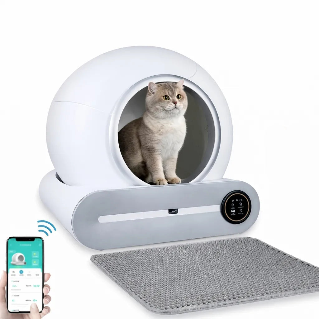 Litière auto nettoyante chat connecté - WiFi et hygiène optimale